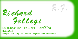 richard fellegi business card